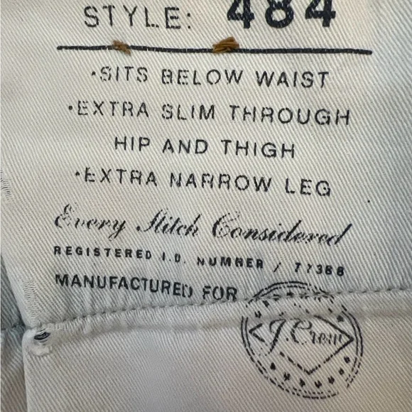 J Crew Kaihara Japanese Denim Men Jeans Style 484  W33 L 32 EUC - Picture 6 of 14